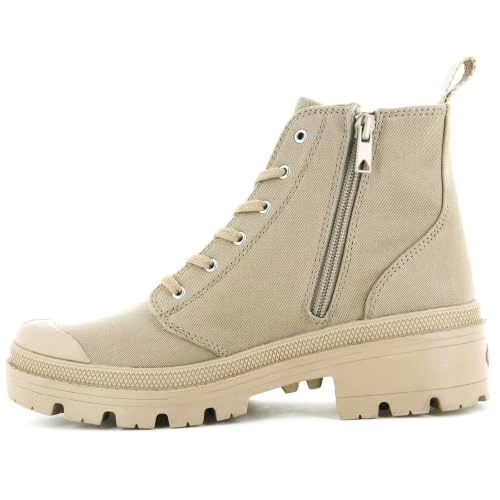 Offerta a tempo: Palladium Women's Pallabase Twill Boots, Beige, 35 EU - 35% da 90.00 € a 58.39 €