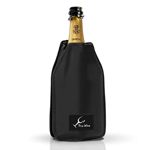 Oferta limitada: Pro Wine Funda Enfriadora para Botellas de Vino y Champán – Enfriador con Gel – Enfría en 5 Min y Mantiene 2h – Elástica, Impermeable y Reutilizable – para Botellas 75cl (Negro) de 14.90 € a 14.90 € (ahorro 0.00%)