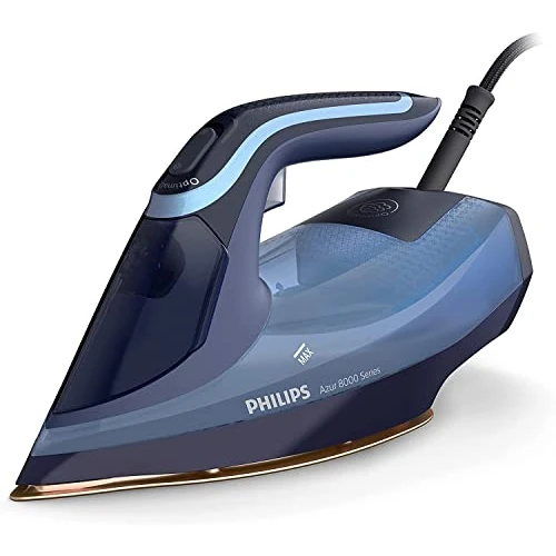 Offre limitée : Philips fer à repasser 8000, fer à vapeur 3000W, réservoir 300 ml, Bleu de 114.99 € à 91.44 € (20% de remise)