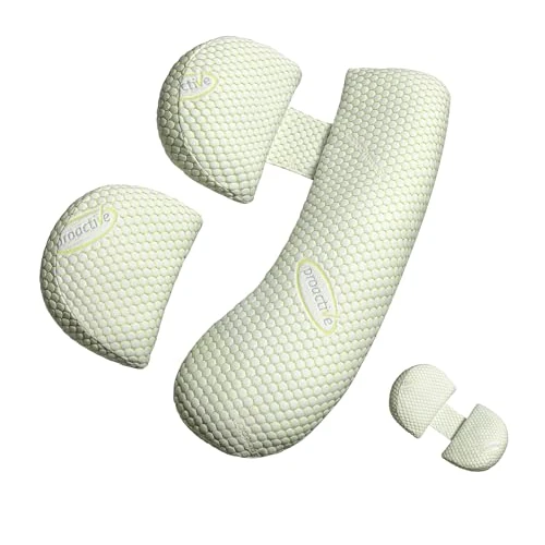 Offerta a tempo: Oternal, Cuscino per gravidanza per donne incinte, morbido cuscino per gravidanza, supporto per schiena, pancia, fianchi, gambe, cuscino premaman con federa rimovibile e regolabile - 0.00% da 46.99 € a 46.99 €