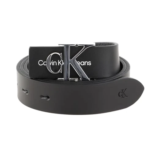 Offerta a tempo: Calvin Klein Cintura Donna Monogram Hardware 3,0 cm Cintura in Pelle — 34% da 54,90 € a 35,98 €