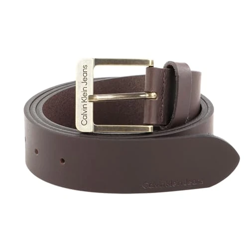 Offerta a tempo: Calvin Klein Uomo Cintura CKJ Belt 4.0 cm Cintura in Pelle, Marrone (Turkish Coffee) — 26% da 49,90 € a 36,95 €