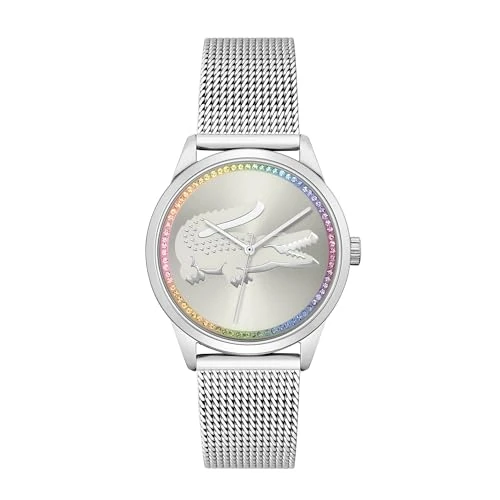 Offre limitee: Lacoste Montre Analogique à Quartz pour Femme Collection LADYCROC avec Bracelet Milanais en Acier Inoxydable Argenté - 2001259 de 159.00 EUR a 80.19 EUR (economie 50%)