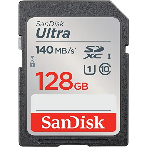 Offerta a tempo: SanDisk 128 GB Ultra SDXC Scheda di Memoria, con velocità fino a 140 MB/s, prestazioni dell'app A1, UHS-I, Classe 10, U1 - 0.00% da 35.99 € a 35.99 €
