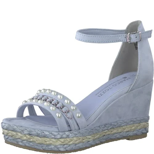 Oferta limitada: MARCO TOZZI 2-2-88303-20, Sandalias con cuña para Mujer, Azul (Lt.Blue), 41 EU de 53.43 € a 53.43 € (ahorro 0.00%)