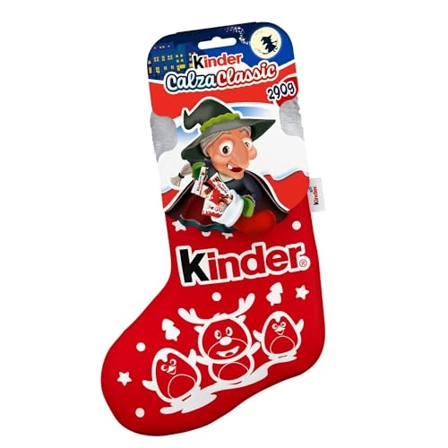 Offerta a tempo: Kinder, Calza Befana Minions, 7 Snack Dolci al Cioccolato Assortiti, Portachiavi Peluche Minions, Idea Regalo Epifania, Confezione da 214 gr - 19% da 9.99 € a 8.09 €