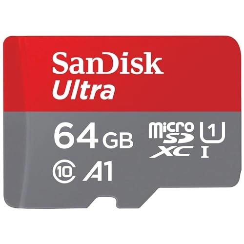 Oferta limitada: SanDisk 64GB Ultra, Tarjeta de memoria microSDXC, hasta 140 MB/s + adaptador SD, con Clase A1 de rendimiento de las aplicaciones, UHS-I Class 10 U1 de 17.90 € a 17.90 € (ahorro 0.00%)