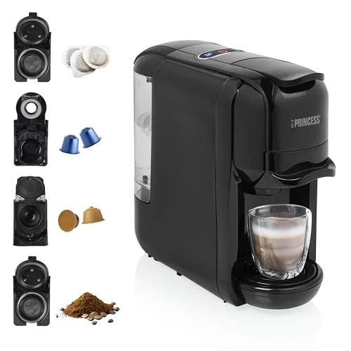 Princess 249452 Coffee Maker for Nespresso™ Capsules, Dolce Gusto & ESE Pods Italian Pump 19 Bar 0.6 L 1450 W