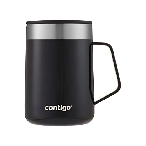 Limited offer: Contigo Streeterville Desk Mug, Insulated Coffee Mug with Stainless Steel Handle, Coffee to go Mug with lid, Keeps Coffee and Tea Warm for up to 5 Hours, Ideal for Office & Home, 410 ml from 18.95 EUR to 15.49 EUR (save 18%)