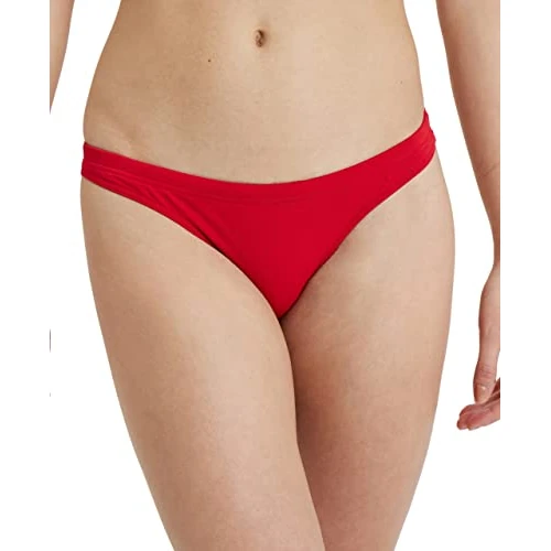 ARENA Performance Women's Solid Team Bikini Bottom Red-White