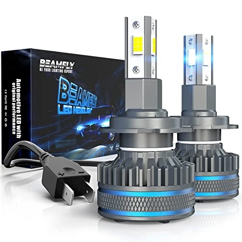 Offerta a tempo: Lampadine LED H7 36000LM per Fari Lenticolari, BEAMFLY Kit di Conversione Alogeno/Xeno per Faro Lenticolare Auto, VLED Proiettore Lampadina 100W Alta Potenza, 6000K Luce Bianca Forte Fredda - 17% da 45.99 € a 37.99 €