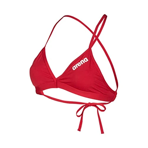 Offerta a tempo: ARENA Performance Team Solid Top Bikini da Donna Sportivo per Piscina, Costume da Bagno ad Asciugatura Rapida, Tessuto Maxfit Eco Resistente al Cloro, Protezione UV, Tessuto Frontale Foderato - 30% da 21.00 € a 14.80 €