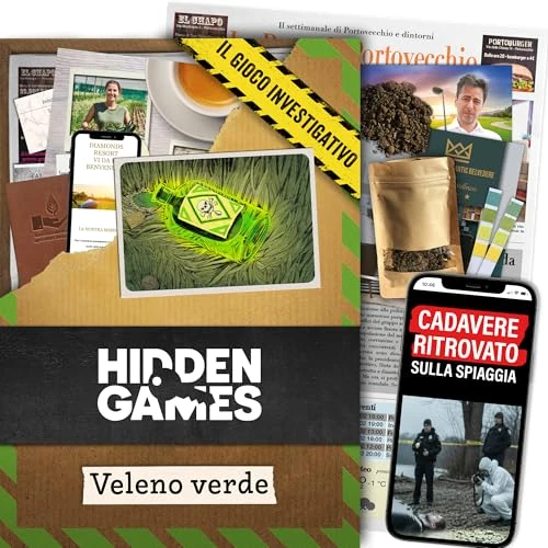 Offre limitée : Hidden Games – Veleno Verde – Version Italienne – Jeu d'enquête de 24.90 € à 24.90 € (0.00% de remise)