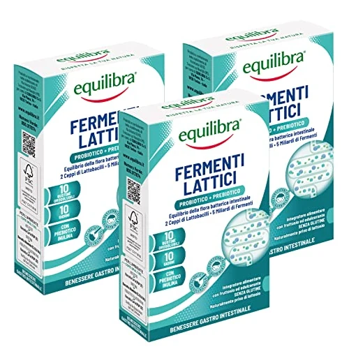 Offerta a tempo: Equilibra - Fermenti Lattici - 3 Confezioni x 10 Bustine (30 Bustine) — 40% da 17,99 € a 10,72 €