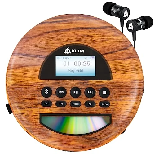 Oferta limitada: KLIM Nomad Wood - Reproductor CD portatil con batería Interna de Larga duración - Nuevo - Incluye Auriculares KLIM Fusion - CD Player Mini Compacto, Personal, Compatible con CD-R, CD-RW MP3 de 59.97 EUR a 59.97 EUR (ahorro 0%)