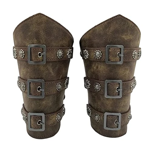 Bracciali Con Fibbia Medievale Cintura In Pelle Guanto Da Polso Polsino Armatura Vichinga Bracciali Polsino Armatura Punk Costume In Pelle Gotica Bracciale Rinascimentale Bracciali (Bronzo)