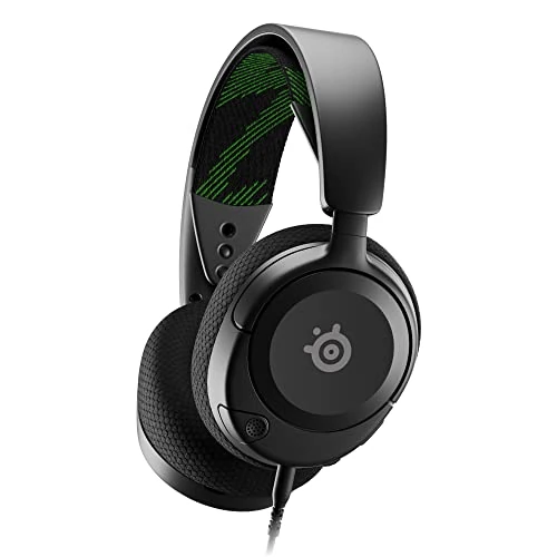 SteelSeries Arctis Nova 1X - Cascos Xbox Con Cable y Multisistema - Controladores Hi-Fi - Audio espacial 360° - Almohadillas de espuma con memoria - Ultraligeros - Xbox, PS5, PS4, PC