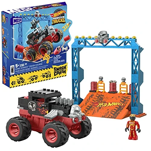 Oferta limitada: Mega Construx Hot Wheels Monster Trucks Pista Bone Shaker Coche con Set de Juego de Bloques de construcción con Accesorios, Juguete +5 años (Mattel HKF87) de 15.45 € a 15.45 € (ahorro 0.00%)