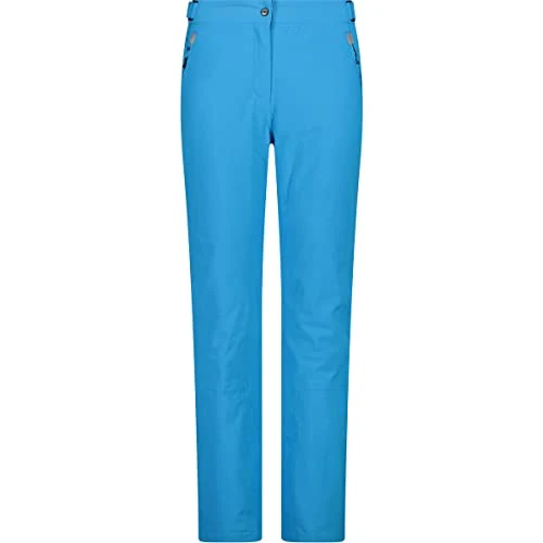 CMP Elastische skibroek voor dames, turquoise, L