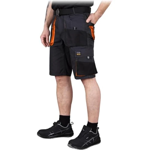 Offerta a tempo: REIS Pantaloncini Corti da Lavoro Uomo | Pantaloncini Cargo | 3XL | Acciaio-Nero-Arancione - 41% da 21.52 € a 12.67 €