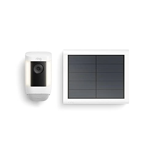 Offerta a tempo: Ring videocamera Pro con faretti a energia solare (Spotlight Cam Pro Solar)|Video 2K, Ring Vision, rilevazione di movimento 3D, installazione fai-da-te|Prova gratuita di 30 giorni del piano Ring Home - 54% da 259.98 € a 119.99 €