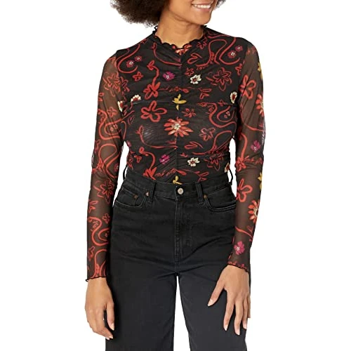 Limited-time offer: Desigual Women's Body_Wendy 2000 Blouse, Black, M from 32.22 £ to 32.22 £ (save 0.00%)