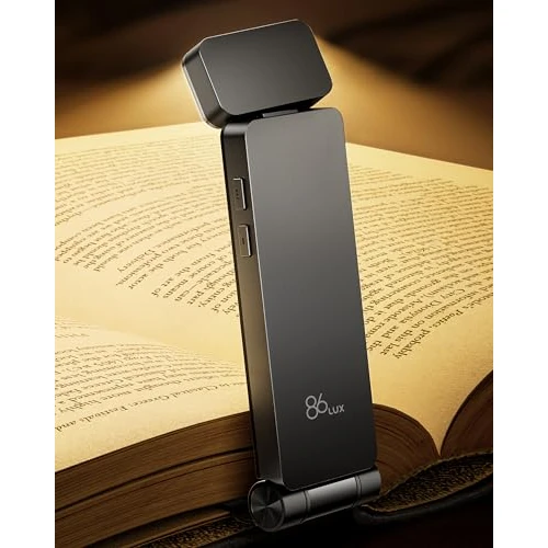Oferta limitada: 86lux Luz de Lectura Recargable Para Lectura en La Cama, Ultraligera, con 3 Colores ámbar y atenuador Continuo Para Lectura Nocturna, Para Amantes de Los Libros, Niños, Gris de 18.99 € a 18.99 € (ahorro 0.00%)