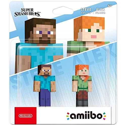 Nintendo AMIIBO: Super Smash Bros. Collection - Steve/Alex (Minecraft) - No. 89 (Double Pack) (Multi)