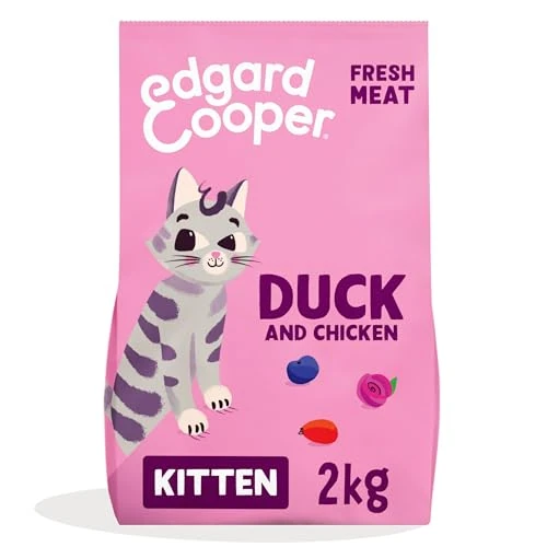 Oferta limitowana: Edgard & Cooper Karma Sterylizowane koty lub aktywne jedzenie koty kocięta naturalne bez zbóż 2 kg Kaczka i kurczak, łatwe do strawienia, zdrowe jedzenie smaczne i zrównoważone z 115.17 zł na 115.17 zł (oszczędź 0.00%)