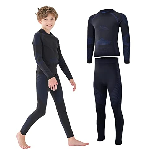 Offerta a tempo: Homord Set Intimo Termico Bambino,Tuta Termica Maglia Termica e Pantaloni - 5% da 19.99 € a 18.99 €