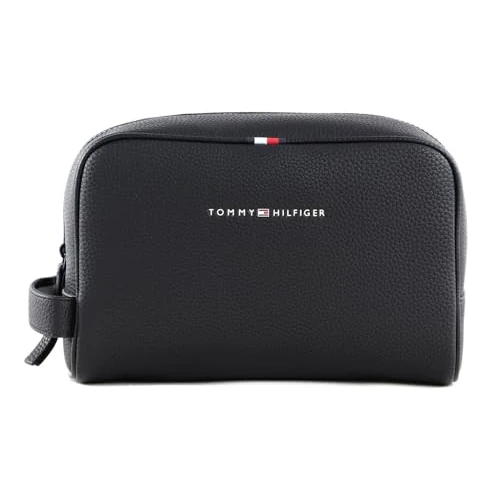 Offerta a tempo: Tommy Hilfiger Uomo Beauty Case Essential PU Washbag Pelle Sintetica — 30% da 64,90 € a 45,42 €