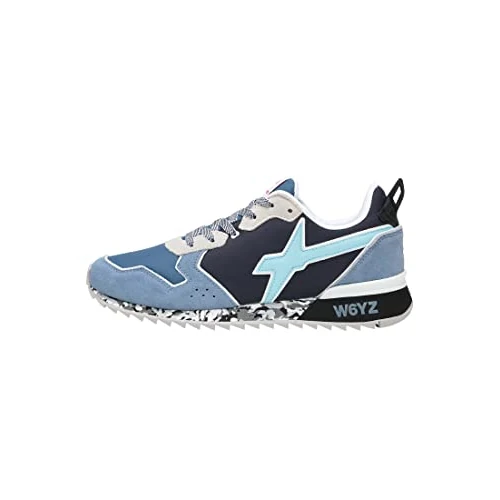 Offerta a tempo: w6yz Sneakers in Tessuto Tecnico e Suede, Celeste 45 - 0% da 94.46 € a 94.46 €