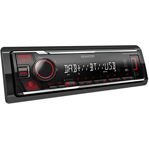 Zeitlich begrenztes Angebot: Kenwood KMM-BT408DAB - USB-Autoradio mit DAB+ & Bluetooth Freisprecheinrichtung (Soundprozessor, USB, AUX, 1 x Pre-Out 2.5 V, 4 x 50 Watt, Tastenbeleuchtung rot, inkl. DAB+ Antenne) von 139.00 € auf 99.00 € (29% Rabatt)