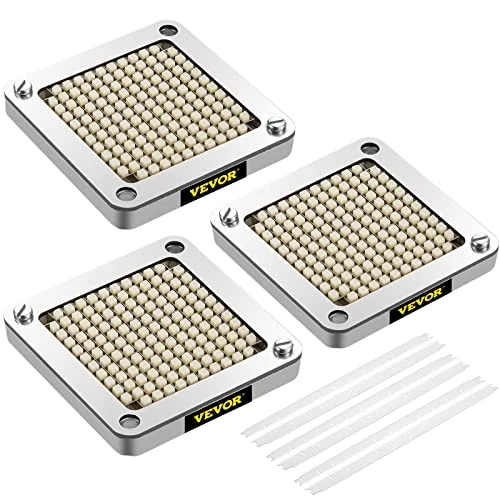 Oferta limitada: VEVOR Cuchilla picadora de repuesto 1/4" 3 piezas de cuchilla para freír francesa con 6 cuchillos adicionales piezas de acero inoxidable y bloque de empuje para cortar patatas, zanahorias, pepinos de 52.90 € a 35.90 € (ahorro 32%)