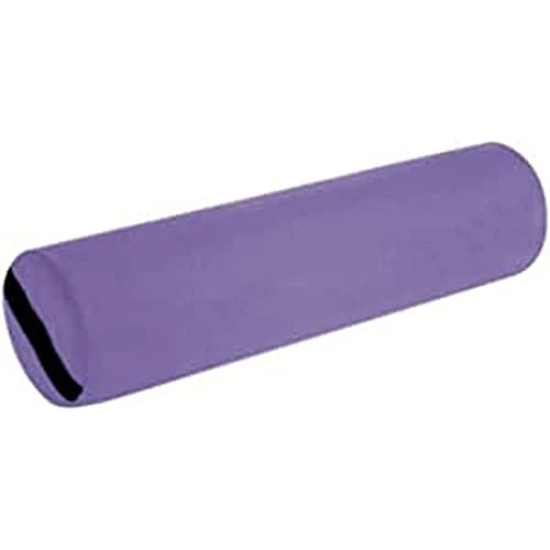 Offerta a tempo: QUIRUMED Cuscino a rullo QUIRUMED, 55 x 15 cm, viola, similpelle, imbottitura in gommapiuma, per yoga, fitness, massaggio - 0.00% da 29.84 € a 29.84 €