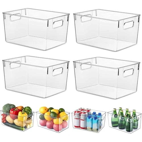 Oferta limitada: Cajas Organizadoras Transparentes para Nevera, Paquete 4 L 29x20x15cm de 41.50 € a 41.50 € (ahorro 0.00%)