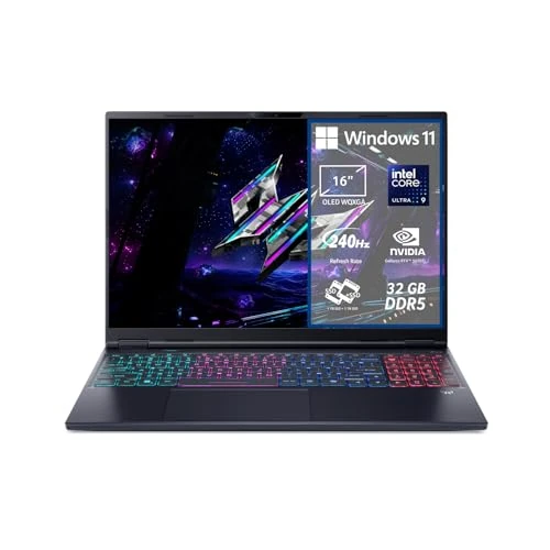 Offerta a tempo: acer Predator Helios Neo 16S AI PHN16S-71-976U Notebook Gaming, NVIDIA GeForce RTX 5070 8 GB GDDR7, Intel Core Ultra 9 275HX, RAM 32 GB DDR5, 2 TB SSD, Display 16" OLED 240 Hz DDS, Windows 11 Home - 29% da 2799.00 € a 1999.00 €