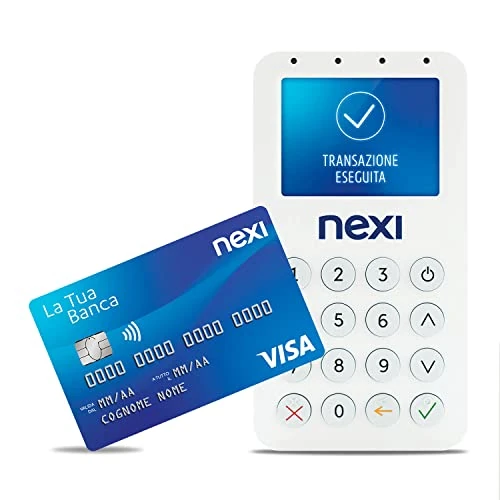 Nexi BP-55 Mobile Pos - Contactless Portable Electronic Reader for Payments with Debit Card, Credit Card, Prepaid, Apple Pay and Google Pay - Digital Signature with Nexi Mobile App