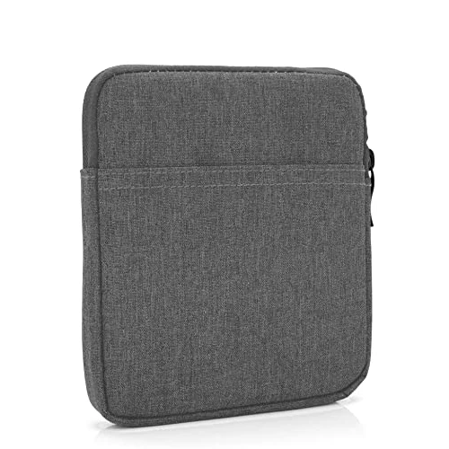 MyGadget Nylonowe etui na tablet do 7 cali [ 17 x 14,5 cm ] - etui ochronne idealne np. Kindle Oasis [9 i 10 generacji] | Paperwhite [do 2021] - ciemnoszare
