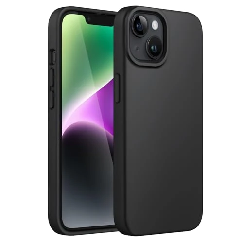 Limited-time offer: JETech Silicone Case for iPhone 14 6.1-Inch, Silky-Soft Touch Full-Body Protective Phone Case, Shockproof Cover with Microfiber Lining (Black) from 10.99 GBP to 10.99 GBP (save 0%)