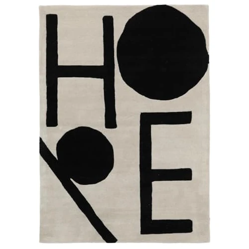 Oferta limitada: RugVista Future, Alfombra Moderna, Pelo Corto, 160 x 230 cm, Rectangular, Calidad cert. Care & Fair, Lana, Pasillo, Dormitorio, Cocina, Salón, Comedor, Despacho, Blanco Roto/Negro de 264.00 EUR a 264.00 EUR (ahorro 0%)