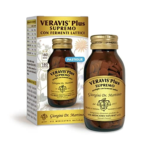Offerta a tempo: Dr Giorgini VERAVIS PLUS SUPREMO Pastiglie con Fermenti Lattici - 90 g (lassativo naturale con senna ed erbe che, favorendo la regolarità del transito, possono aiutare in caso di stitichezza) - 34% da 20.70 € a 13.56 €