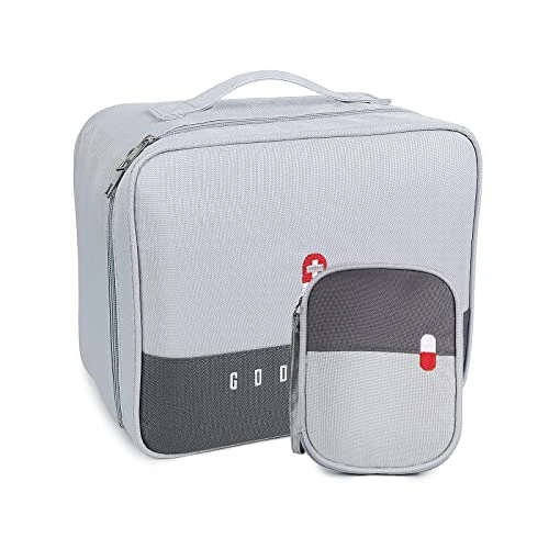 Offre limitée : Romon 2 Pièces Trousse de Secours Vide, Étanche Sac de Médecine Portable, Trousse de Médecine Sac d'Urgence de Grande Capacité, Sac de Rangement de Médicaments pour Maison, Bureau, Voyages de 11.99 € à 11.39 € (5% de remise)
