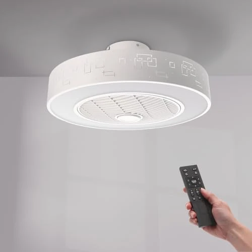 Offerta a tempo: M mimotec- Ventilatore da soffitto Led Plus Sticks con luce e telecomando, basso consumo, motore DC, 5 pale, 6 velocità, silenzioso, con APP - 0.00% da 103.49 € a 103.49 €