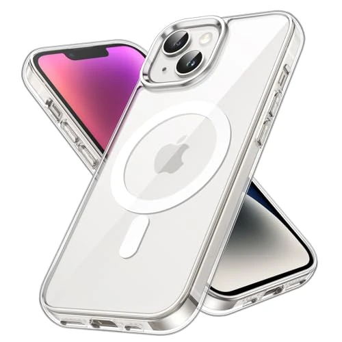 Limited-time offer: JETech Magnetic Case for iPhone 14 6.1-Inch Compatible with MagSafe Wireless Charging, Shockproof Phone Bumper Cover, Anti-Scratch Clear Back (Clear) from 10.99 £ to 9.34 £ (save 15%)