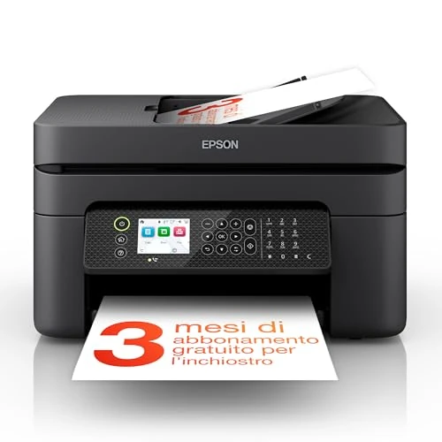 Offerta a tempo: Epson Workforce WF-2950DWF Stampante Multifunzione A4 a getto d'inchiostro (Stampa Fronte Retro, Scansione, Copia, Fax) Display LCD 6.1cm, ADF, WiFi, Stampa da mobile e su Cloud, AirPrint - 33% da 119.99 € a 79.99 €