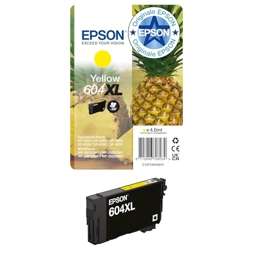 Epson 604XL Pineapple, Genuine Yellow Ink Cartridge