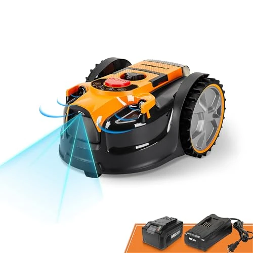 Offerta a tempo: LawnMaster OcuMow®16 Robot tagliaerba senza filo perimetrale, taglia superfici di prato da 150 m² con una batteria completamente carica, Evita gli ostacoli, basso livello rumore VBRM16 - 18% da 399.99 € a 327.00 €