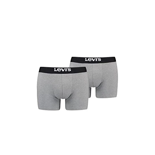 Begrenztes Angebot: Levi's Herren Solid Basic Boxer Underwear (2er Pack) von 24.92 EUR auf 14.95 EUR (Rabatt 40%)