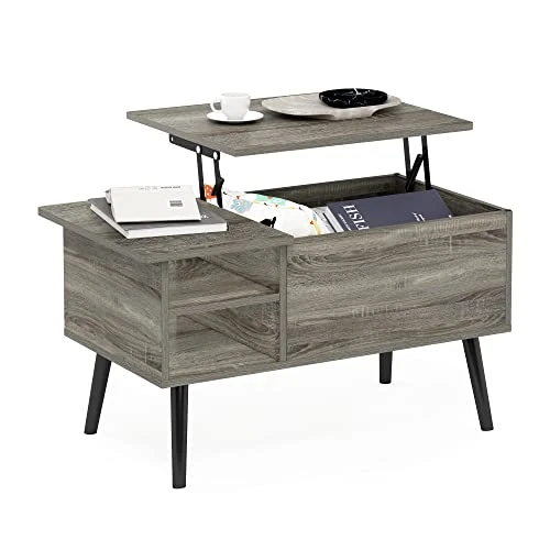 Offerta a tempo: Furinno Jensen-Tavolino da Salotto con Gambe in Legno, Quercia, Grigio Rovere Francese, 48.01 (D) x 89.99 (W) x 47.60 (H) cm - 54% da 118.48 € a 54.39 €